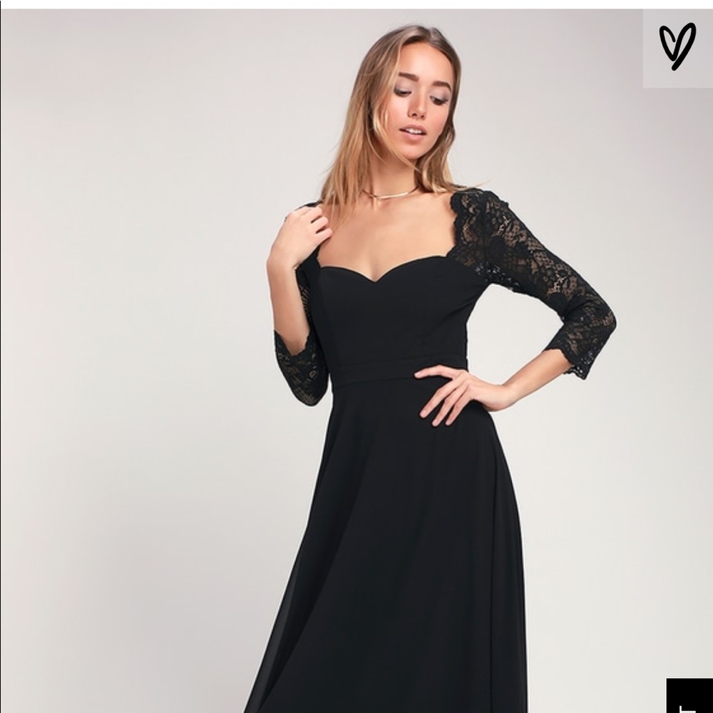 NWT LuLu’s Black Evening Gown - Never Worn Size S